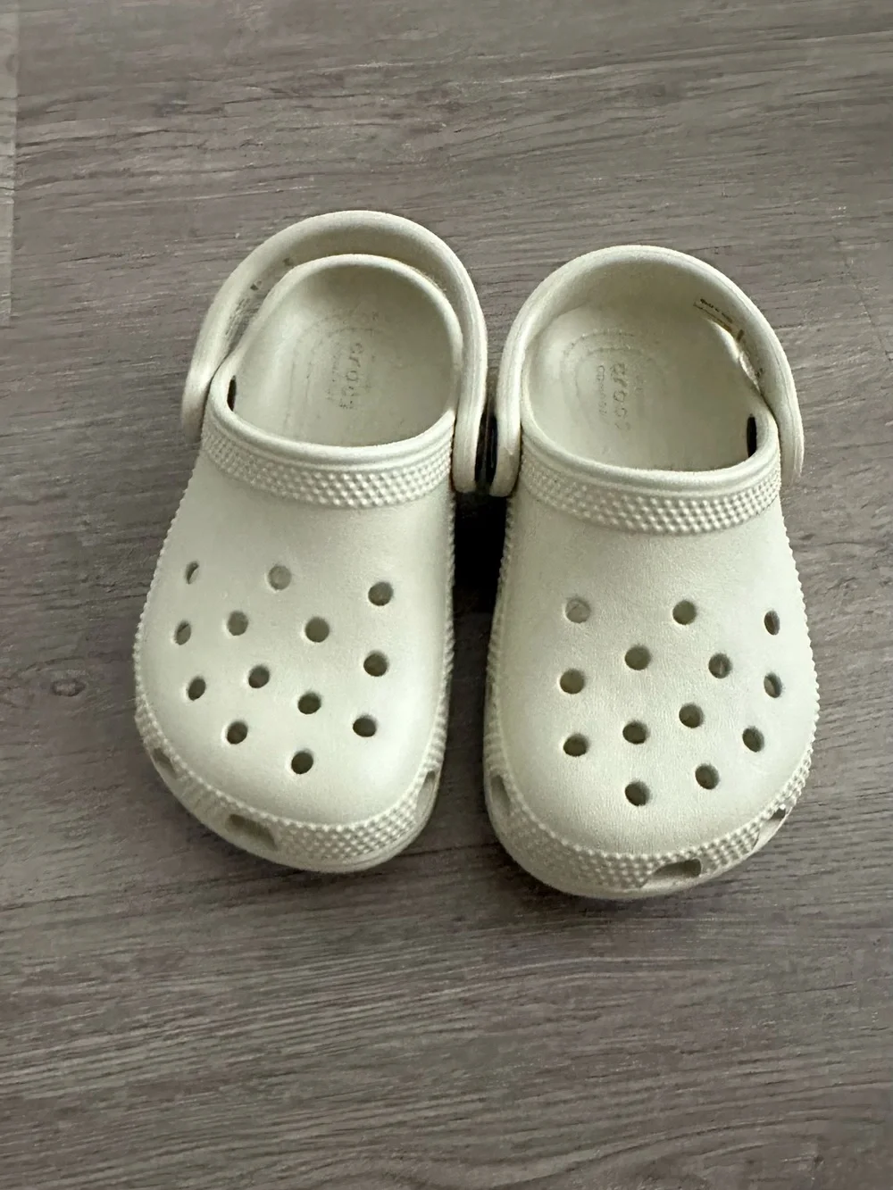 CROCS Kids Classic Clogs - Cream